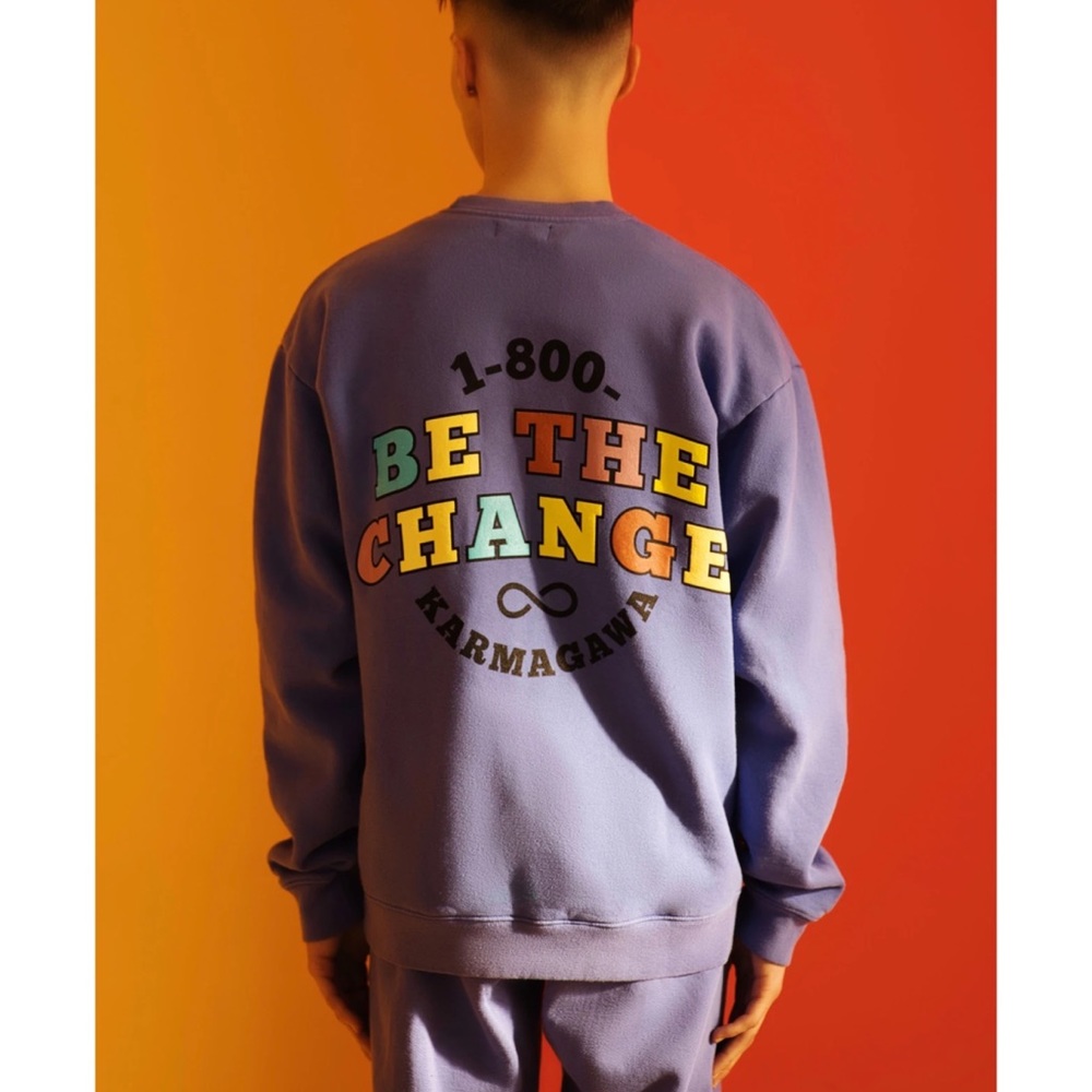 KARMAGAWA 1-800-BE-THE-CHANGE PULLOVER